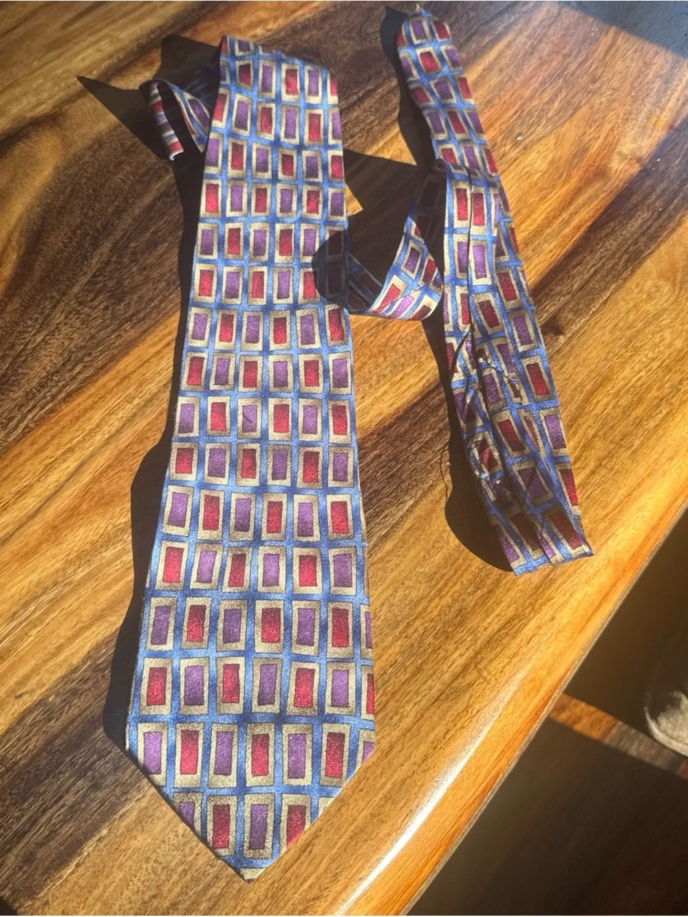 Vintage Grateful Dead Heavens Door Silk Tie - Blue & Red